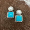 Pearl & Turquoise Earrings