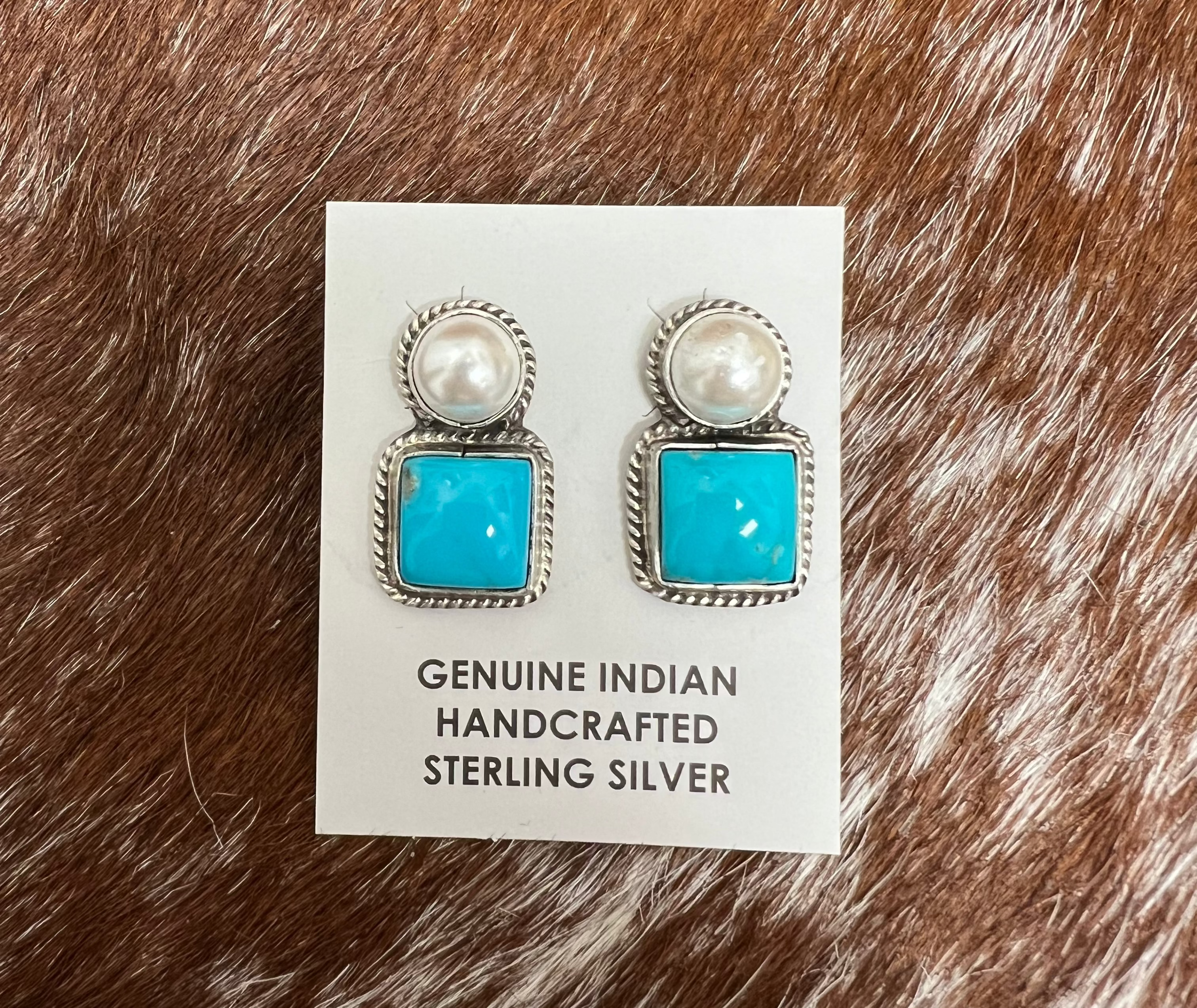 Pearl & Turquoise Earrings