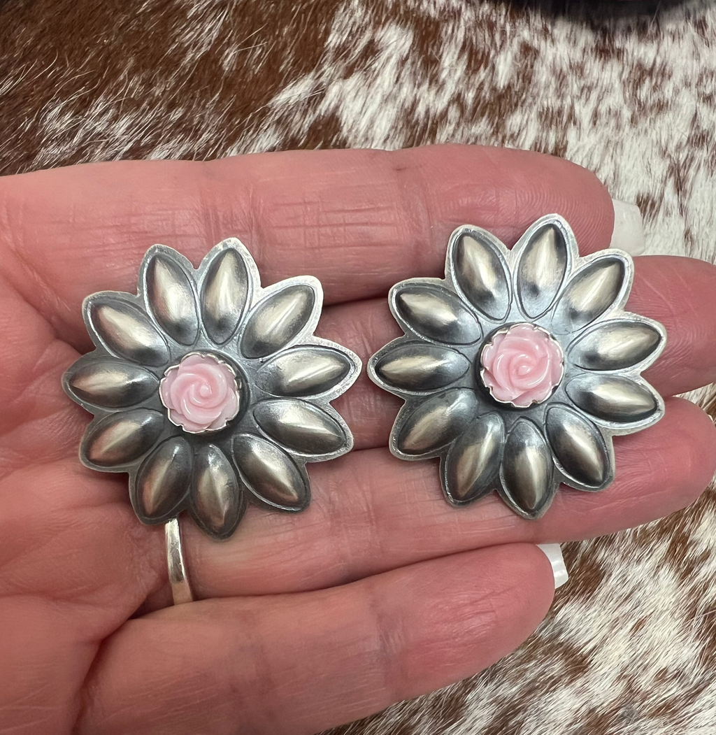 Flower Concho Earrings