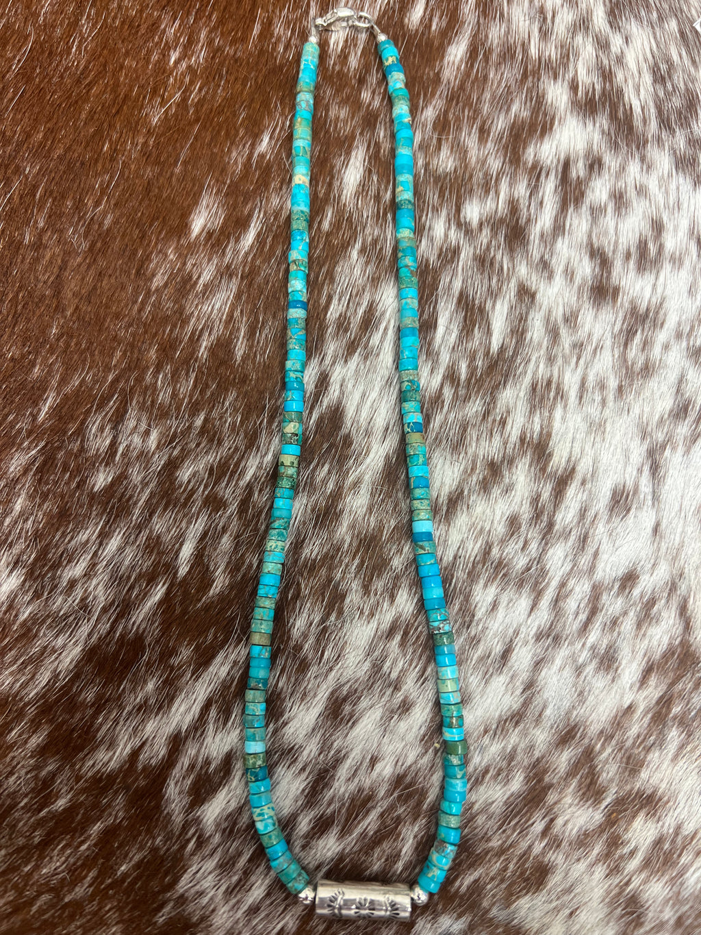 Heishi Barrel Necklace