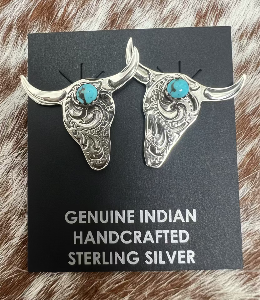 Steer Head Earrings