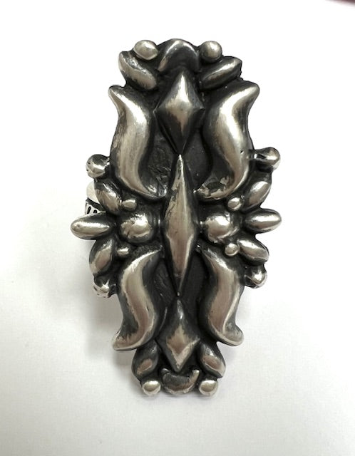All Silver Concho Ring