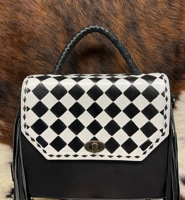 Checkered Crossbody