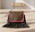 Monogram Fringe Purse