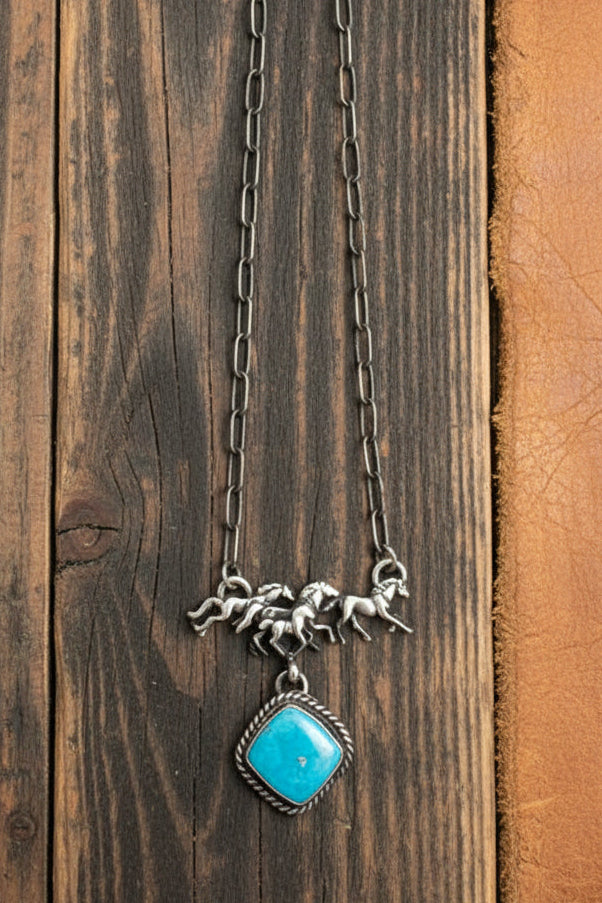 Running Horse Necklace