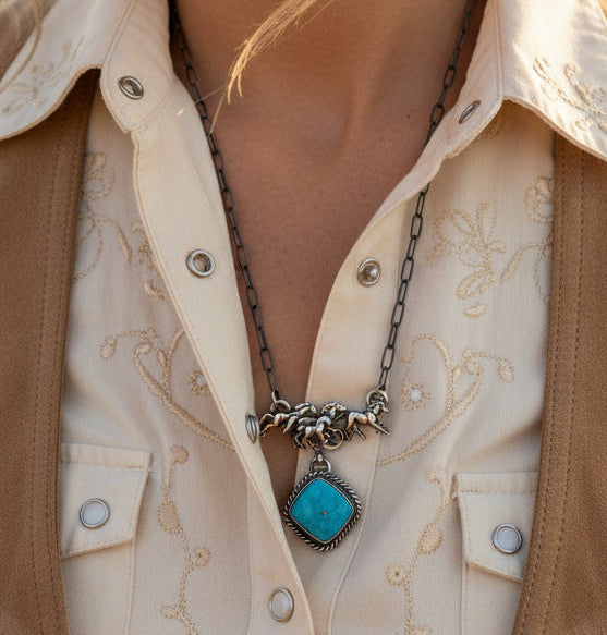 Running Horse Necklace