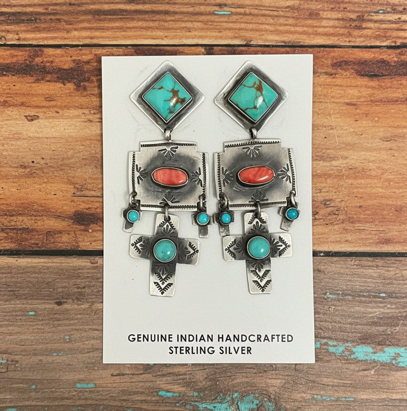 Cross Dangle Earrings